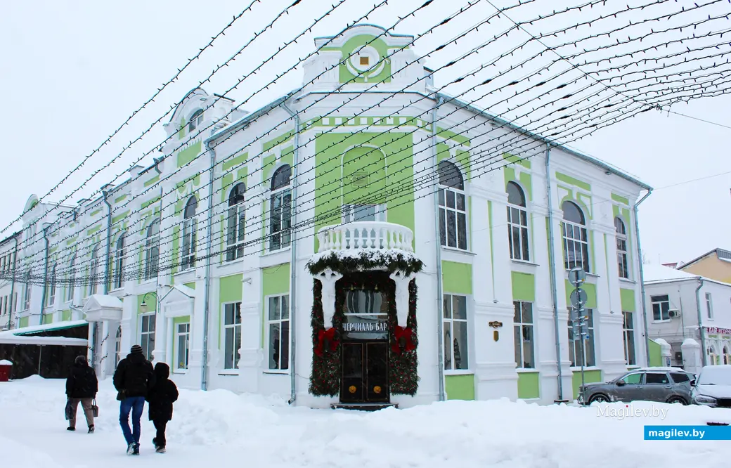 12 января 2026 года. Могилев. В городе метель.