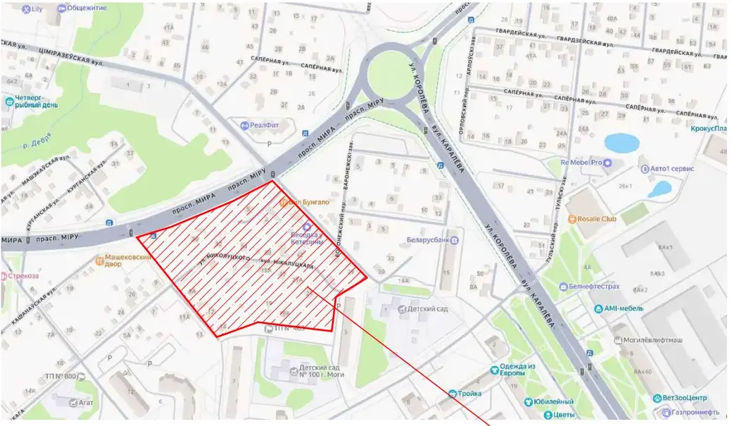 Восемь жилых домов с двухэтажным паркингом планируют построить в районе пересечения п-та