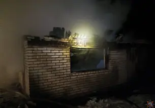 В Быховском районе сгорел дом: погибли два человека (видео)