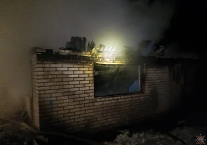 В Быховском районе сгорел дом: погибли два человека (видео)