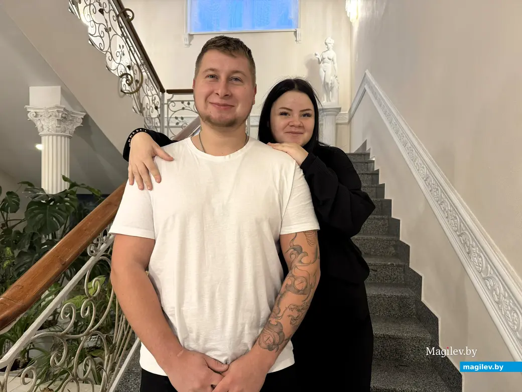  16.01.202 г. Могилев, ЗАГС. Свадебная пара недели: Анастасия и Роман Казначеевы.