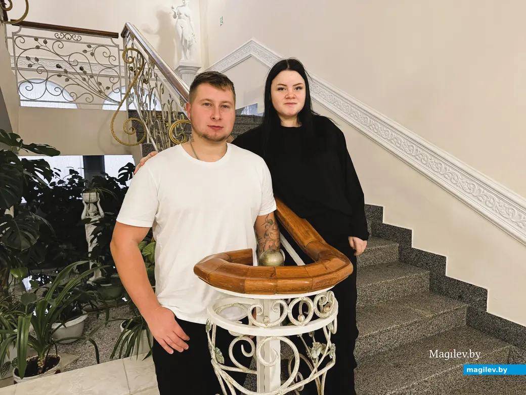 16.01.202 г. Могилев, ЗАГС. Свадебная пара недели: Анастасия и Роман Казначеевы. 