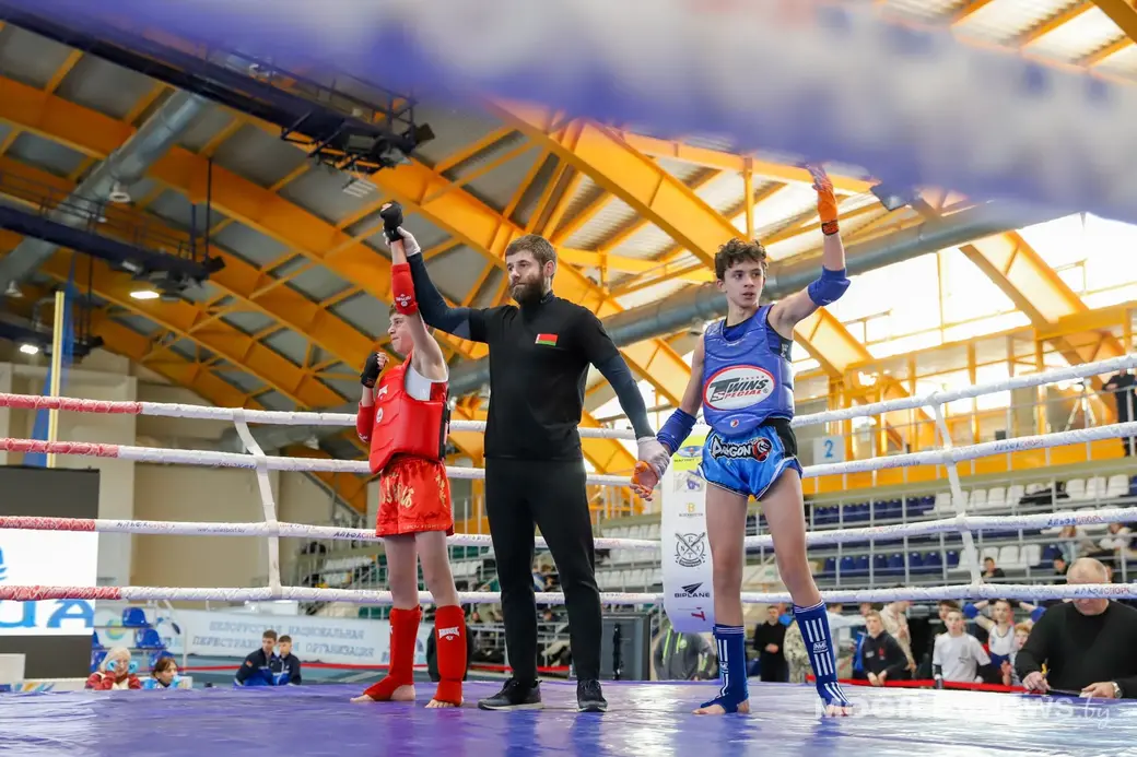 16.01.2026 года. Турнир по тайскому боксу «Золотой лев» проходит в Могилеве. Фото: mogilevnews.by. 