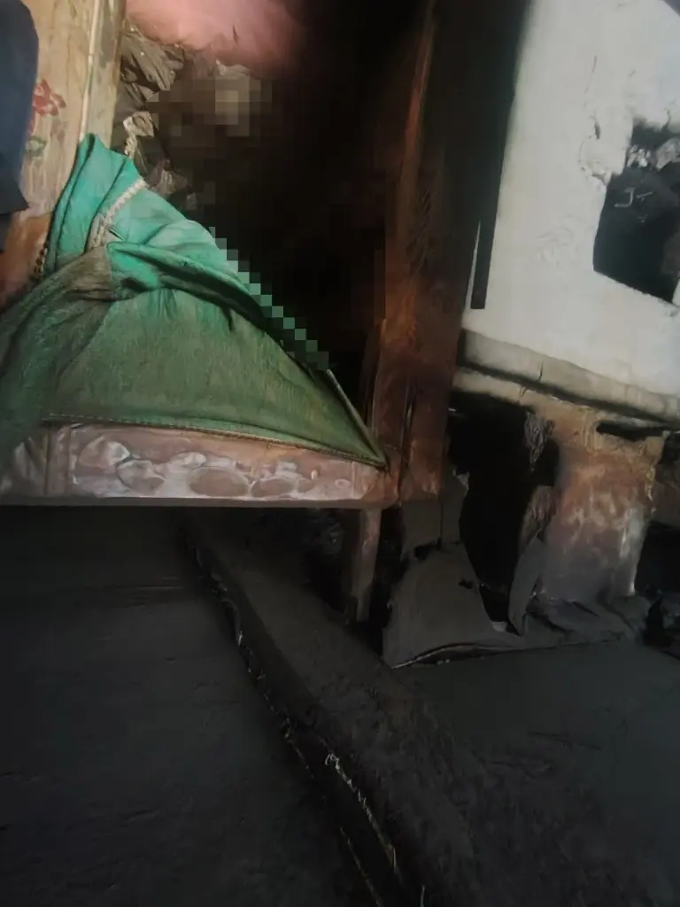  18.01.2026 г. Пожар в деревне Новый Свет, Быховского района.  Фото: Могилевское областное УМЧС