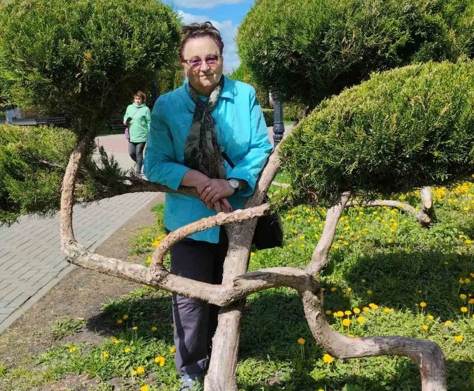  Галина Васильевна Михеева во время поездки в Пинск. Фото из личного архива.