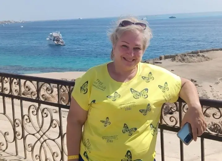 Наталия Дудаль на Красном море в Израиле.