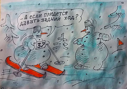 Зима в Могилеве: снеговики на многое способны