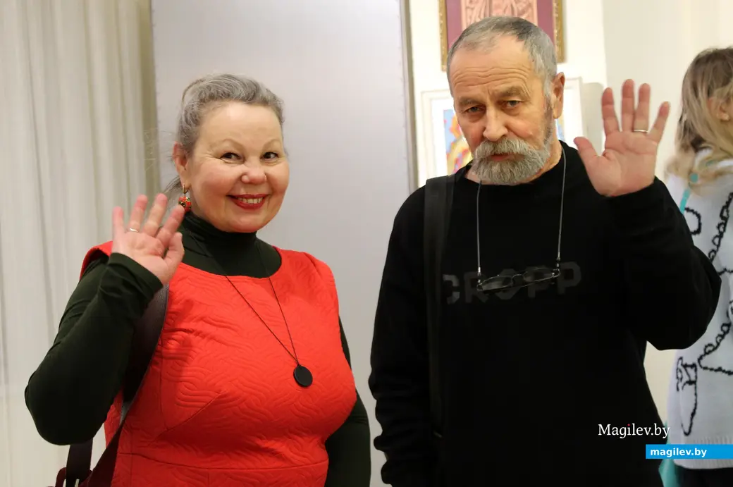 21 января 2026 года. Могилев. Выставочный зал. На открытии выставки работ Игоря Беспалова.  