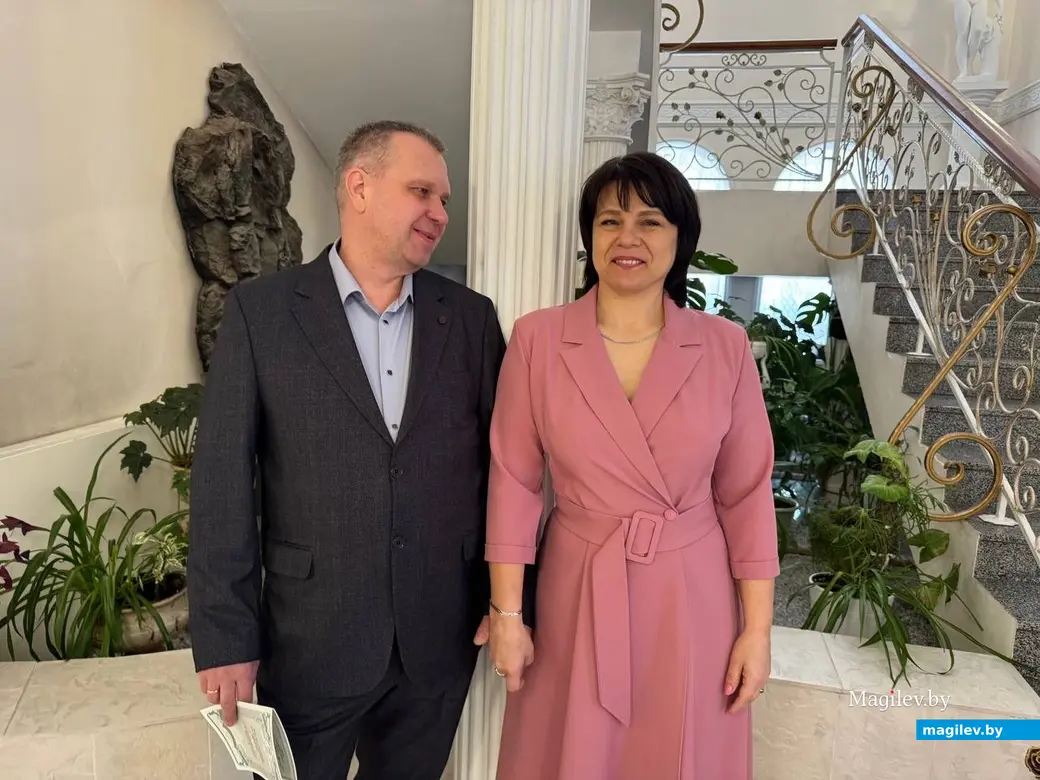 23.01.2026 г. Могилев, ЗАГС. Свадебная пара недели: Лариса и Сергей Владеевы.