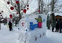 Городок из снежных фигур открыли в парке Подниколье. Наш фоторепортаж