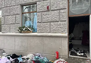 В Могилеве горел свадебный салон в центре города. Люди не пострадали (видео)