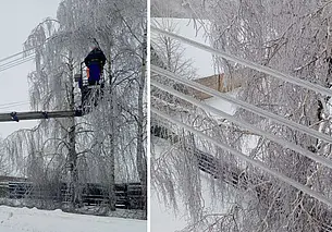 Сбои в электроснабжении затронули за минувшие сутки 227 населенных пункта Беларуси