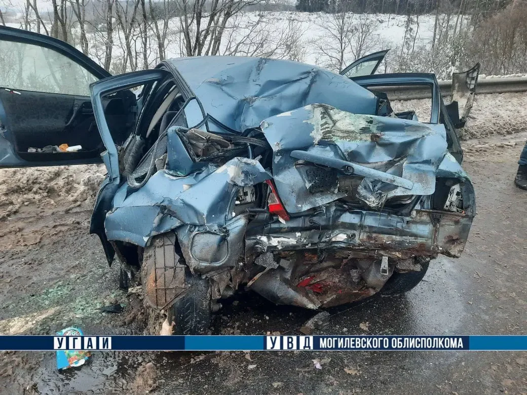 27.01.2026 г. ДТП в Могилевском районе. Фото: УГАИ УВД Могоблисполкома