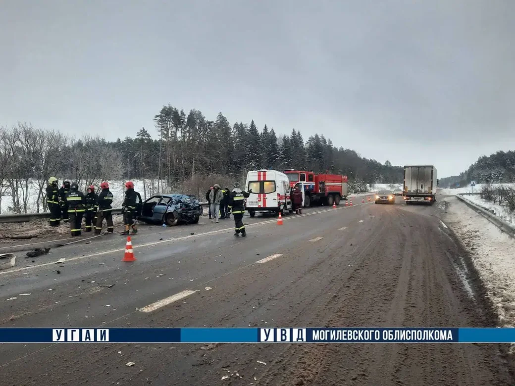  27.01.2026 г. ДТП в Могилевском районе. Фото: УГАИ УВД Могоблисполкома