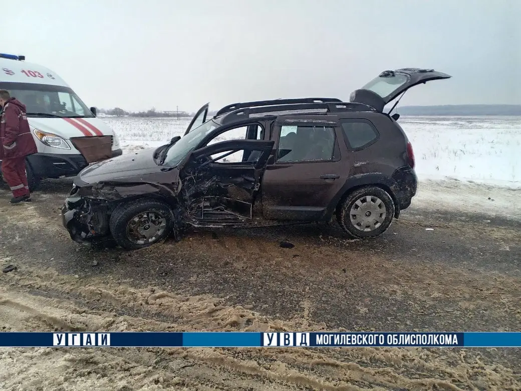 29 января 2026 года.  ДТП на автодороге «Мосток-Дрибин-Горки» в Дрибинском районе.  