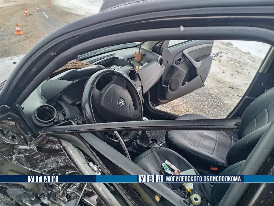 29 января 2026 года.  ДТП на автодороге «Мосток-Дрибин-Горки» в Дрибинском районе.  