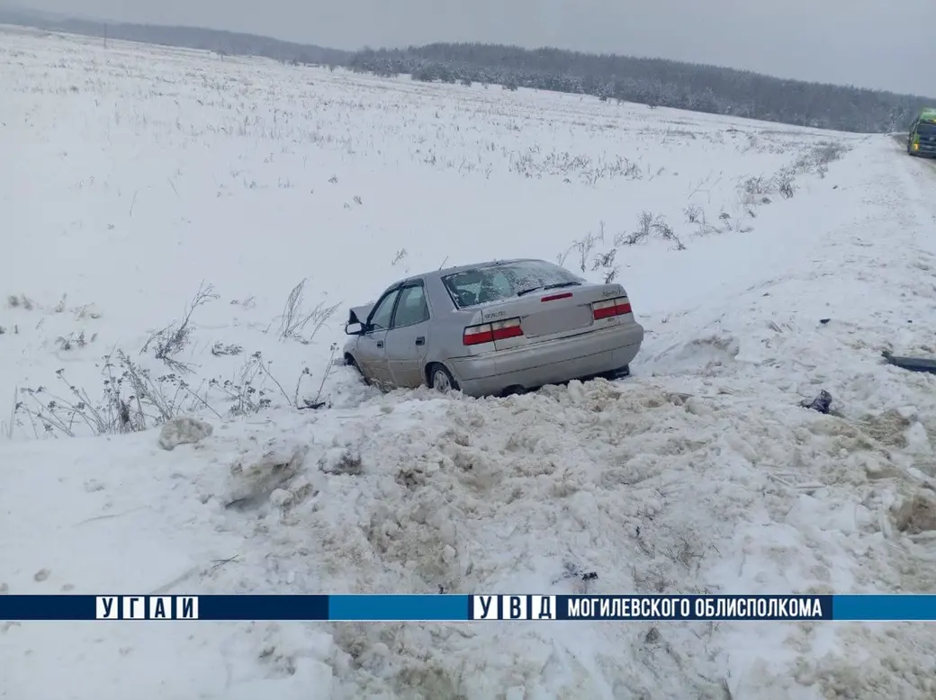29 января 2026 года.  ДТП на автодороге «Мосток-Дрибин-Горки» в Дрибинском районе.  