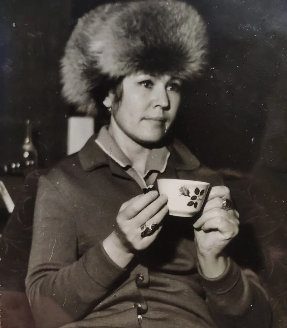  Ада Павловна Цветкова в годы работы на кожкомбинате. 