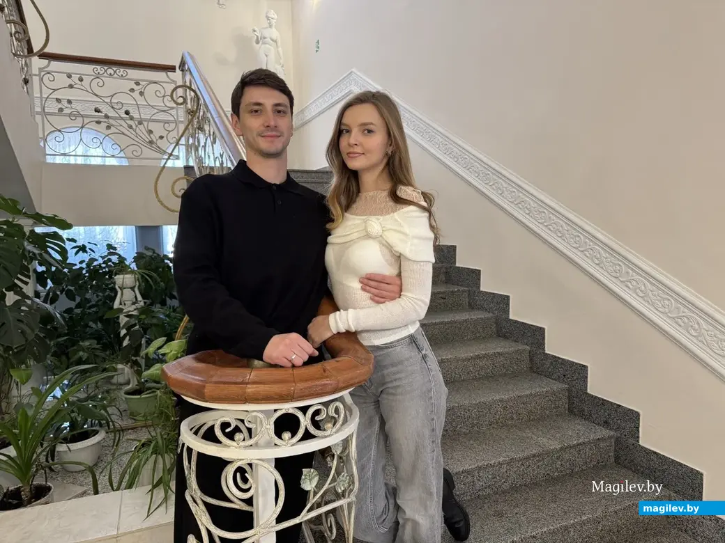  30.01.2026 г. Могилев, ЗАГС. Молодожены недели: Виктория Филимоненко и Антон Якубенок.