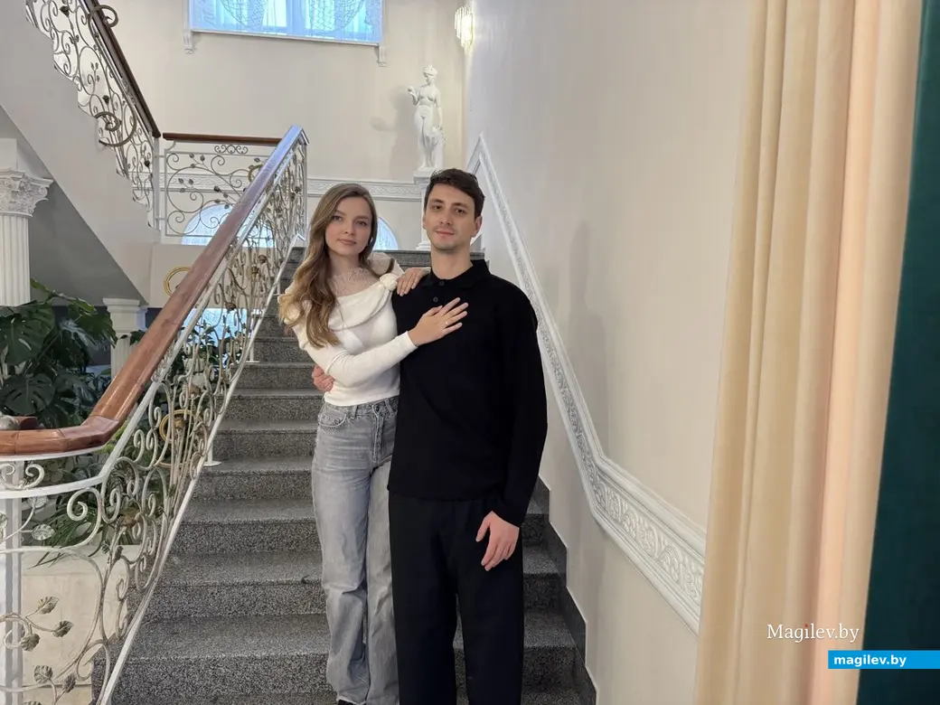 30.01.2026 г. Могилев, ЗАГС. Молодожены недели: Виктория Филимоненко и Антон Якубенок. 