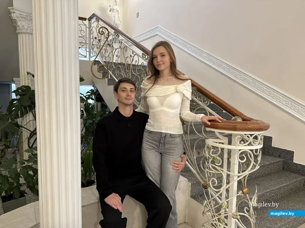  30.01.2026 г. Могилев, ЗАГС. Молодожены недели: Виктория Филимоненко и Антон Якубенок.