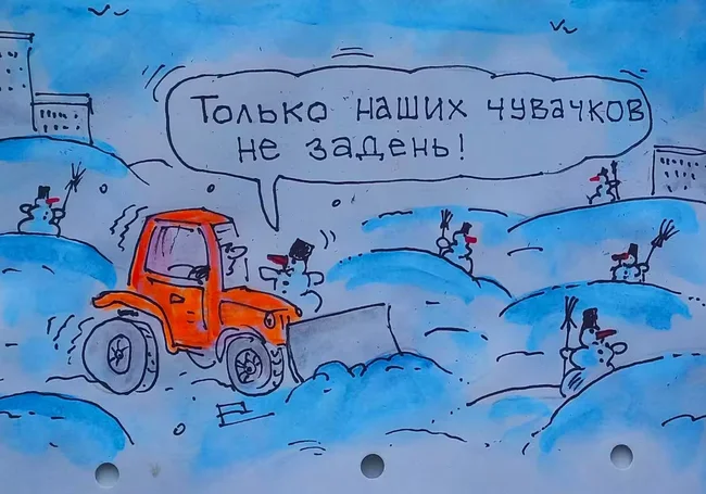 Зима в Могилеве: снеговики и не думают «сворачиваться»