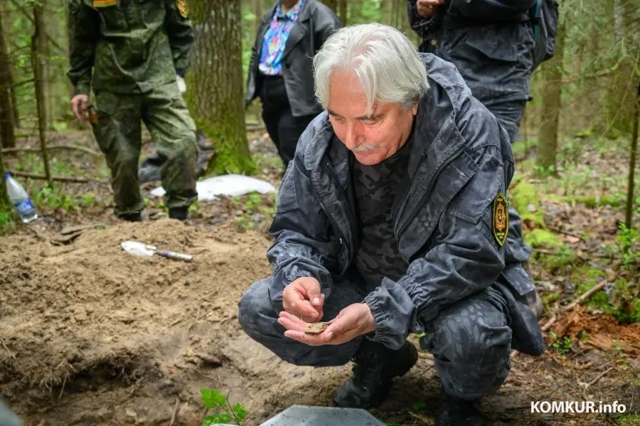 03.06.2025. Кировский район, Беларусь. Поисковая экспедиция «Бобруйский котел» Могилевского областного историко-патриотического поискового клуба «Виккру». Руководитель