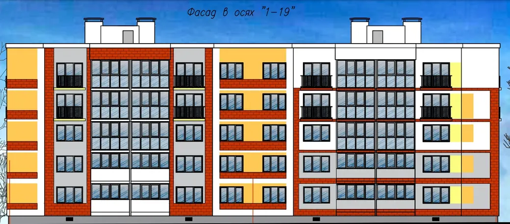 Дом по Пушкинскому проспекту. Проектное решение.