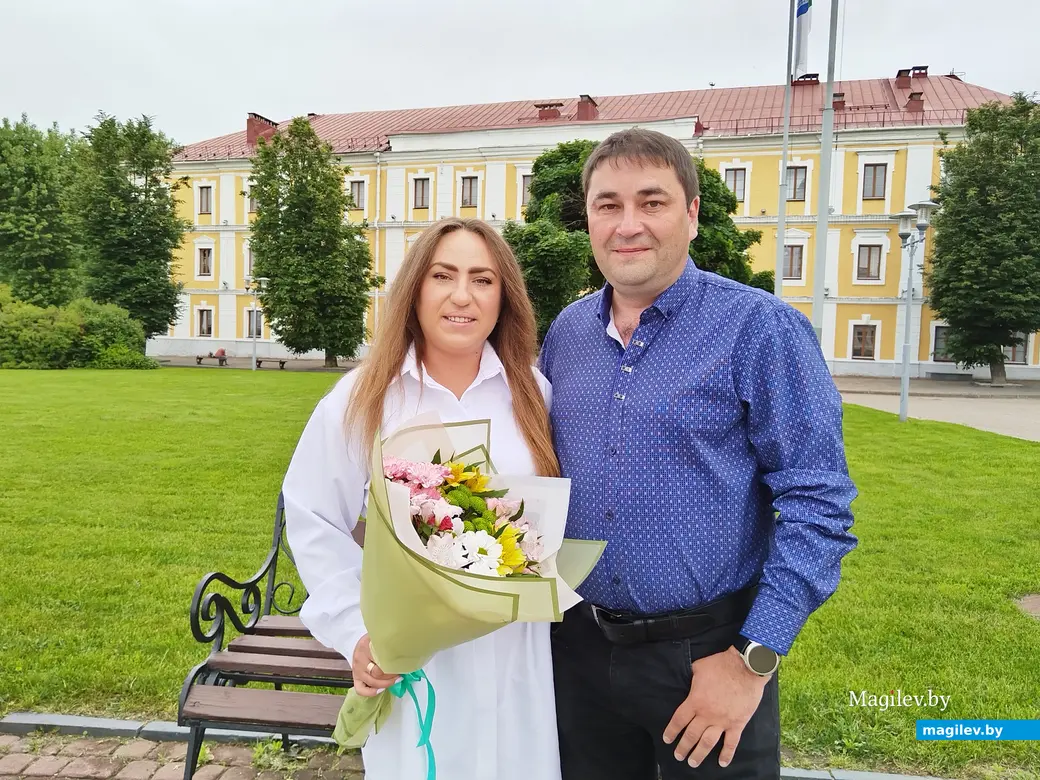 06.06.2025 г. Могилев, ЗАГС. Молодожены недели: Юлия и Константин Богачевы.