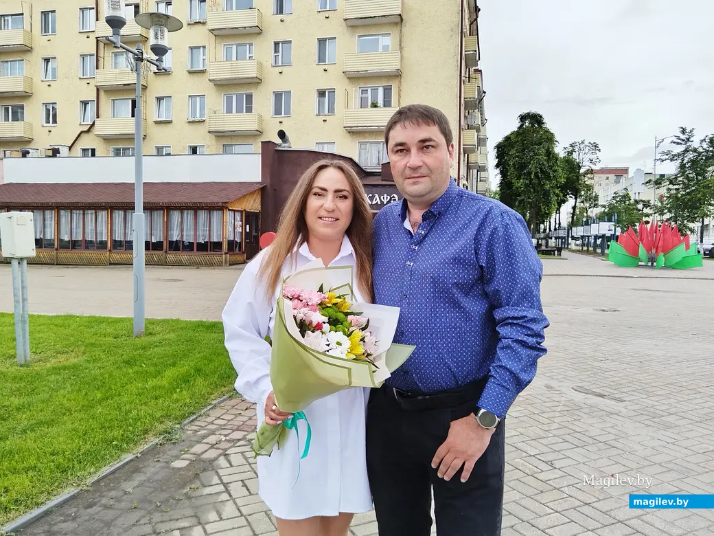 06.06.2025 г. Могилев, ЗАГС. Молодожены недели: Юлия и Константин Богачевы.