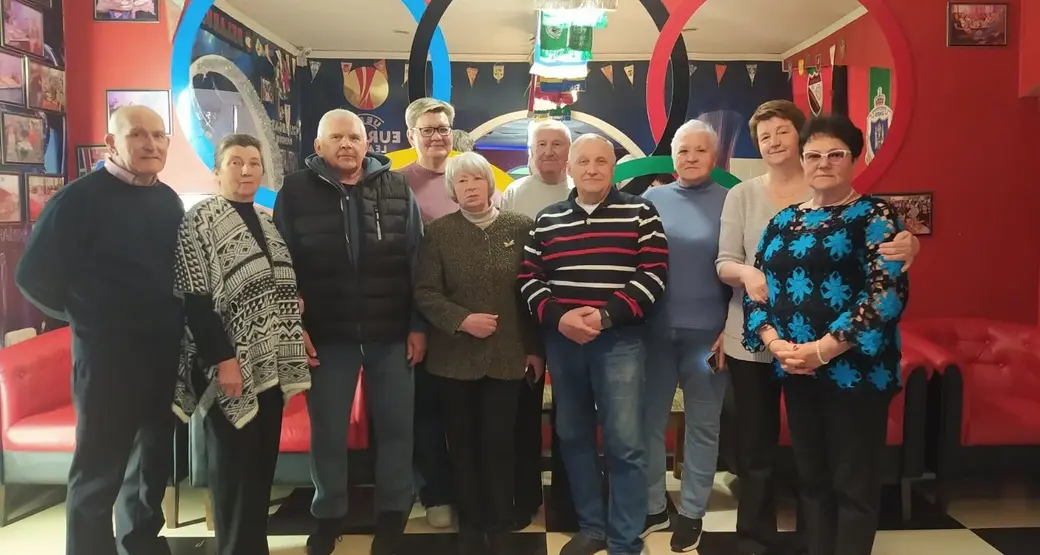 Ветераны спорта г. Бобруйска ежегодно собираются в кафе "Фанат"..