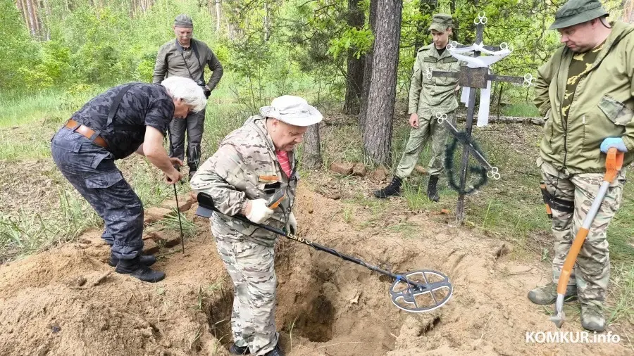 04.06.2025. Игнацовка, Кировский район, Беларусь. Могилевский областной историко-патриотический поисковый клуб «Виккру» совместно с 52 м отдельным специализированным
