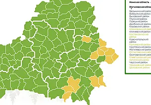 Ограничения на посещение лесов действуют в восьми районах Могилевской области