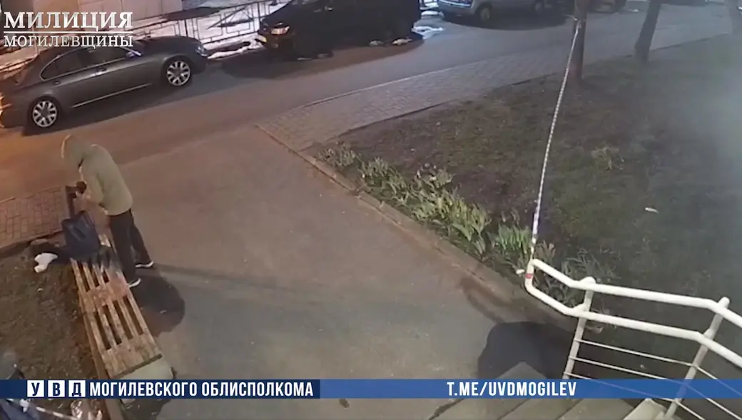 Скан с записи видеокамеры. Предоставлено УВД Могоблисполкома