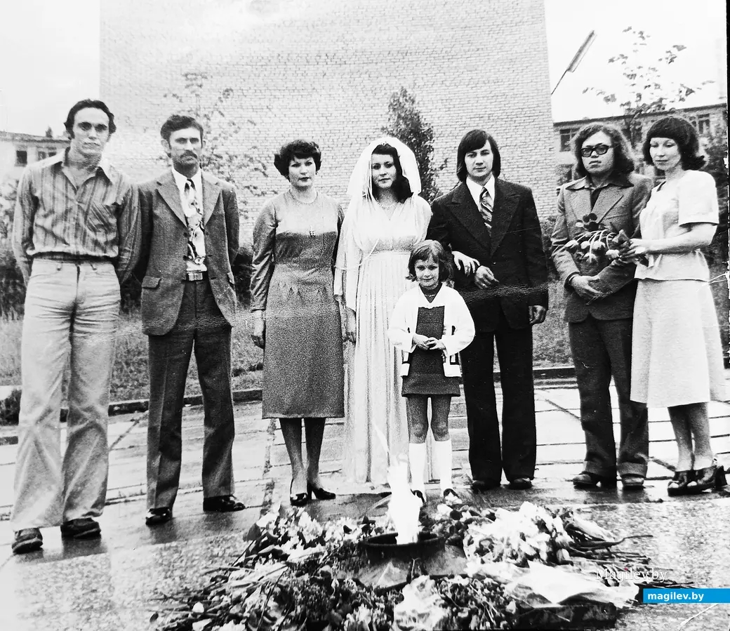 1970-е, Могилев. Свадьба Валерия Каткова и Людмилы Васильченко.