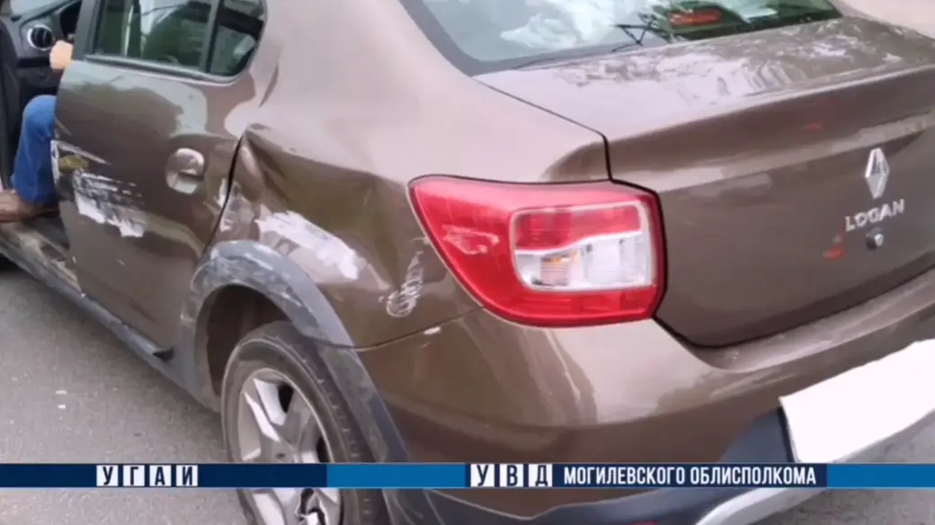 18.06.2025 г. ДТП в Могилеве. Фото: скан с видео УГАИ УВД Могоблисполкома