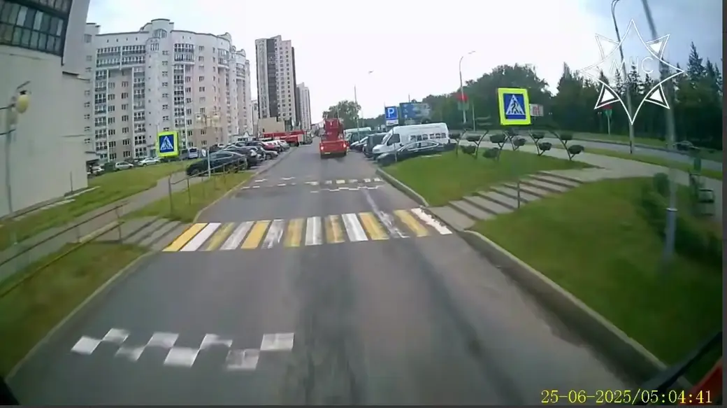 25.06.2025г. В Могилеве на улице Якубовского горела квартира.