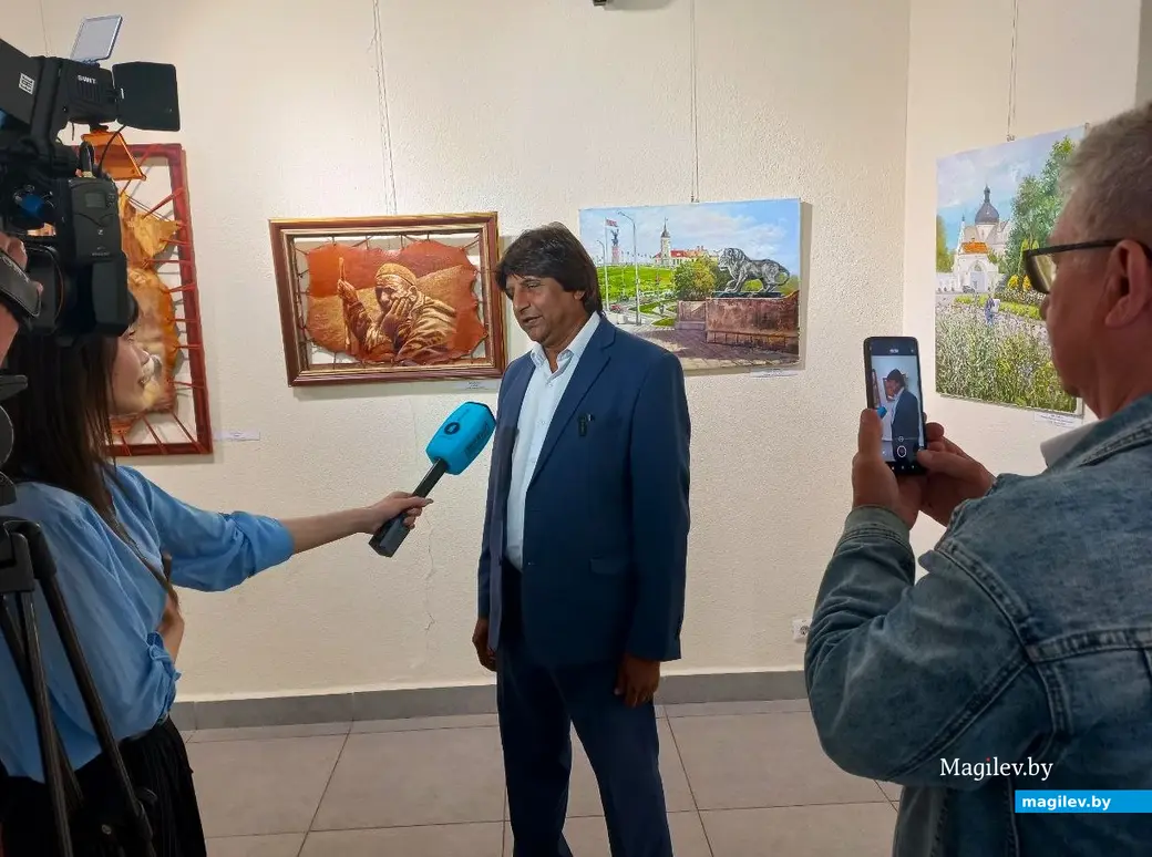 27.06.2025, Могилев. Торжественное открытие выставки работ участников пленэра «Могилев на холстах российских художников».