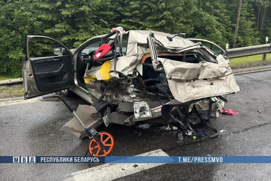 28.06.2025 г. Смертельное ДТП в Минском районе. Фото: МВД РБ