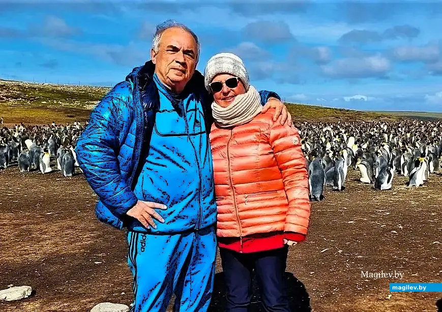 Март 2023 года, Южная Америка, Фолклендские острова. Яков и Инна в туристической поездке.