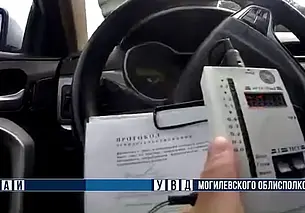 Пьяного мотоциклиста-бесправника задержали о Хотимске: мужчина пытался скрыться