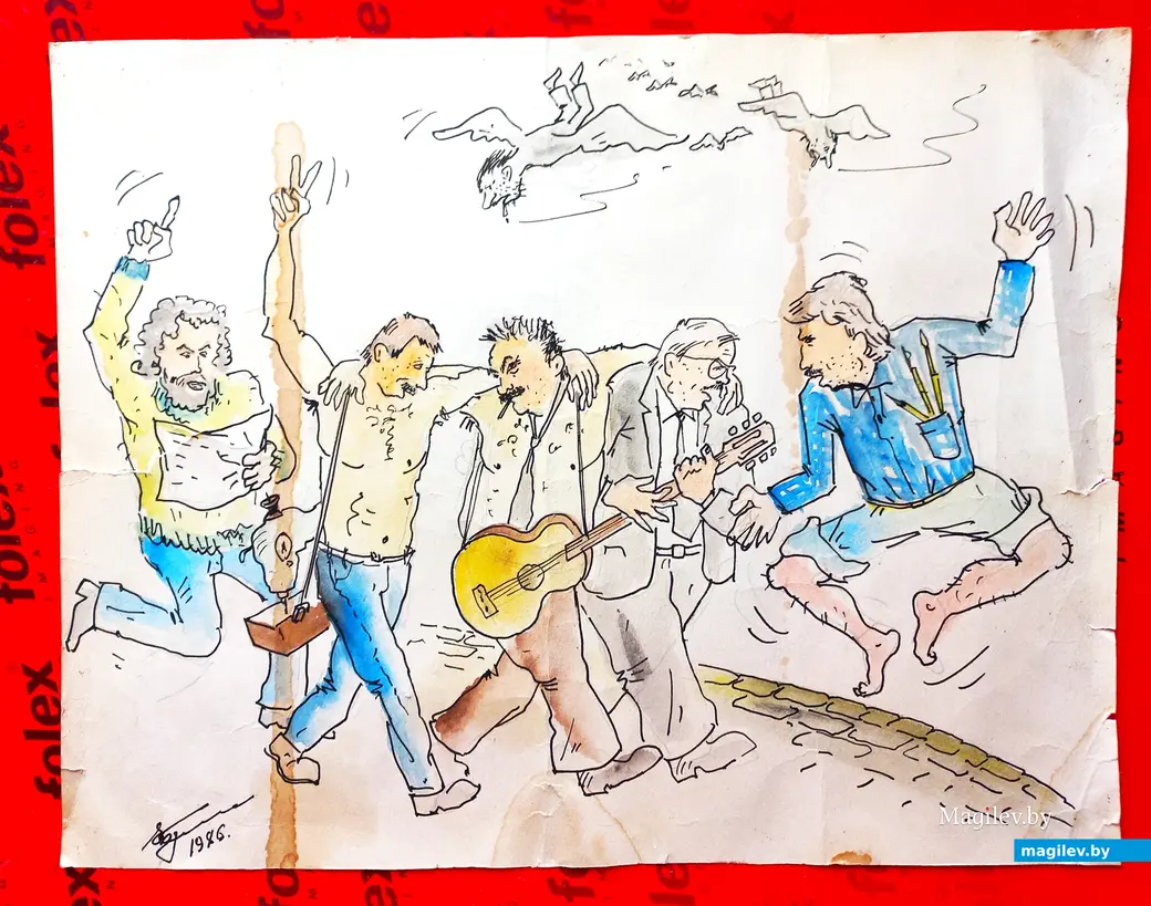 1986 год, Могилев. Рисунок из коробки.