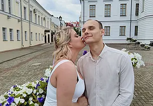 «Пускай он взлетает так же высоко, как наша любовь!» Свадебная пара недели