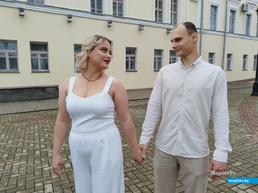 04.07.2025 г. Могилев, ЗАГС. Молодожены недели: Мария и Максим Ермаковы.