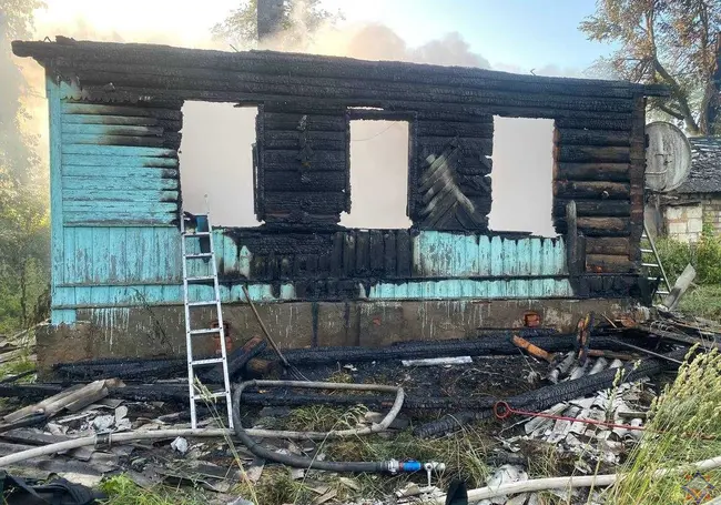 На пожаре в Чаусском районе погиб мужчина