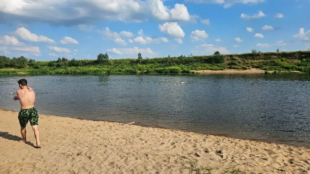 Июль 2025 г. Могилевский район, Полыковичи, пляж. Фото: ОСВОД.
