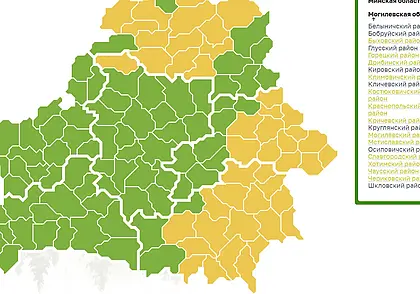 Ограничения на посещение лесов сняты в восьми районах Могилевщины