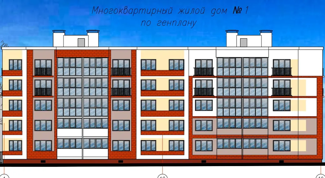 Две 5-тажки планируют построить в Могилеве по улице Гришина. Проектное решение.