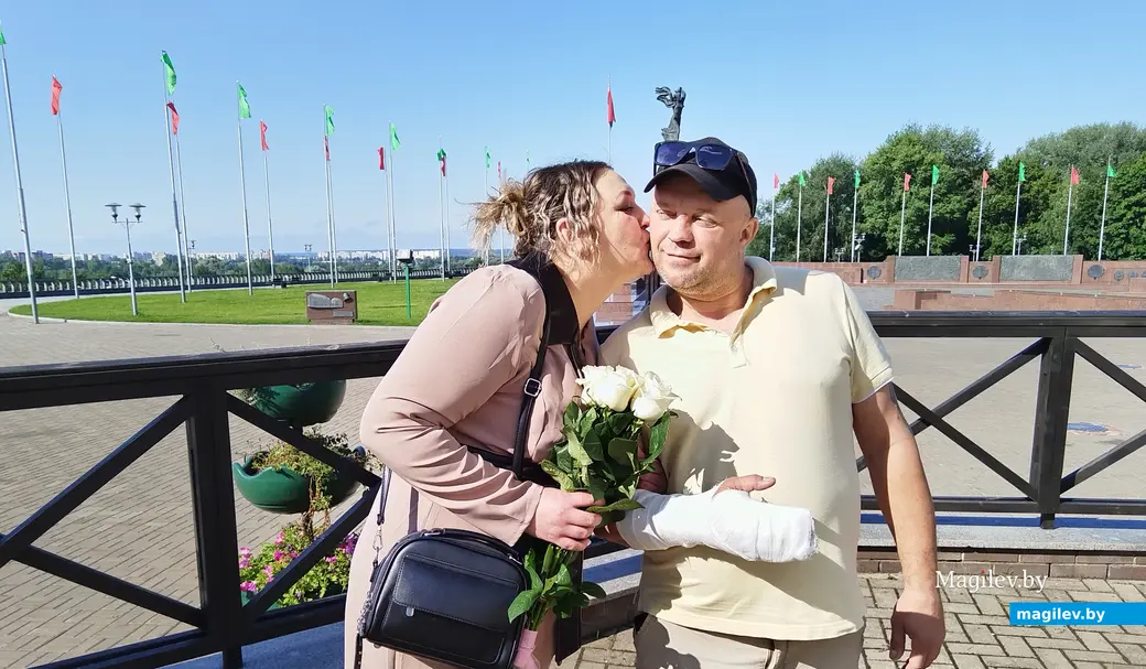 11.07.2025 г. Могилев. ЗАГС. Свадебная пара недели: Алла и Дмитрий Одинцовы.