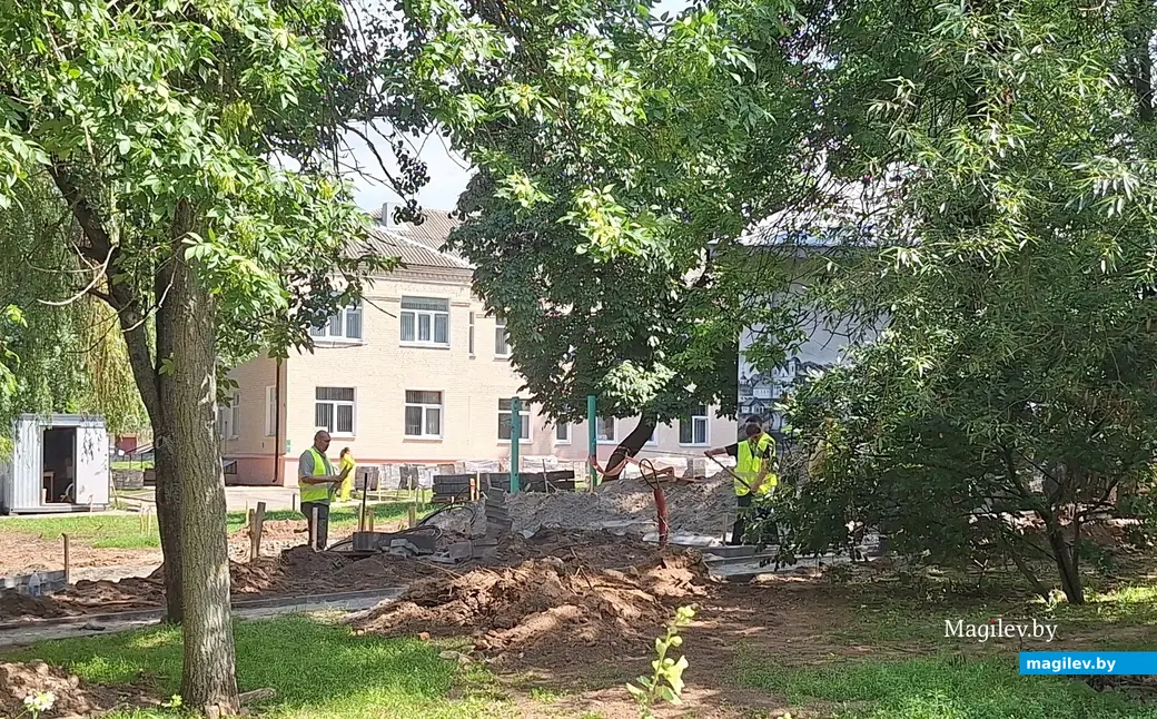 14.07.2025 г. Могилев, ул. Ленинская. Идет первая очередь реконструкции.